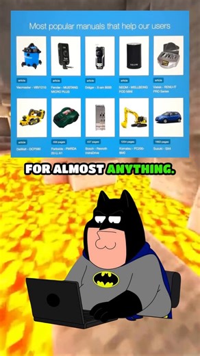 Fatman Griffin on Instagram: "There’s a site where you can find manuals for almost anything—gadgets, appliances, random tech you don’t even remember buying. Over six million manuals just sitting there waiting to be downloaded. 🔍📄 No login, no signup, just search, click, and fix your stuff. Follow for Part 5! 🚀 Hashtags: #randomwebsites #usefulwebsites #manuals #howto #fixit #diyrepair #techhelp #lifehacks #internetgems #toolsofthetrade #productmanual #guides #tutorials #problemSolved #onlinet