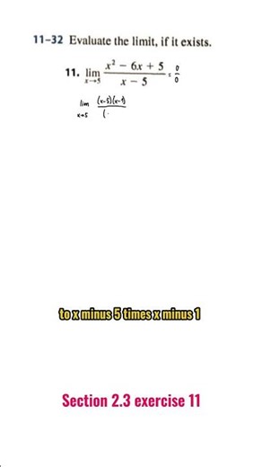 Calculus section 2.3 exercise 11 #apcalculus #math #answers #apcalc #calculus
