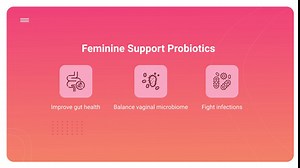 Biom Complete Feminine Balance Women's Daily Probiotics + Prebiotics with Organic Cranberry & Pomegranate with Lactobacillus crispatus, Gluten &, Dairy-Free. 30 Servings