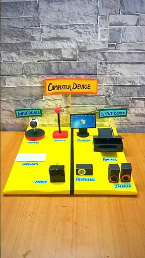 3D Computer Model for School Project | Easy DIY Computer Model Making | Science Exhibition #shorts