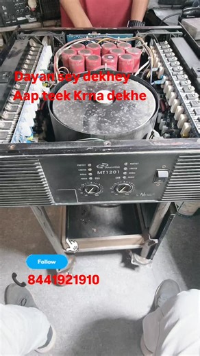 Manjeet Yadav on Instagram: "DJ amplifier Mt series problem solution with costumer . . . #instagram #dj #music #amplifier #model #speaker #art #trending #dogsofinstagram #geek"