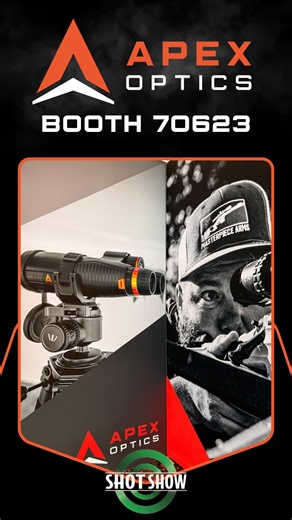Apex Optics is back at @shotshow 2026 - bigger and better than ever. Join us to experience the highly anticipated launch of the Apex Synergy 12x50 LRF Binoculars, explore the versatility of our red dot lineup, see the grassroots performance behind the Rival 4–32x56 and more. Booth 70623 | Caesar’s Forum #apexoptics #precisioncomesstandard #shotshow2026 #SHOTShow | Apex Optics