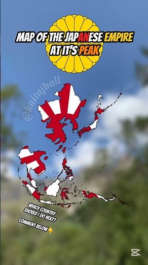 Map of the Japanese Empire at it's peak