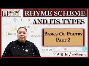 Rhyme Scheme and it's types | basics of poetry PART 2 | English Poetry