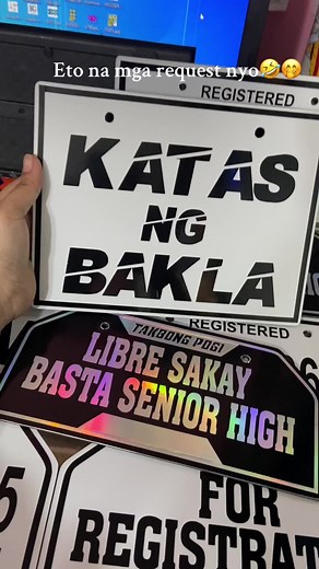 Customized Plate Number | Temporary & Customized Plate Designs