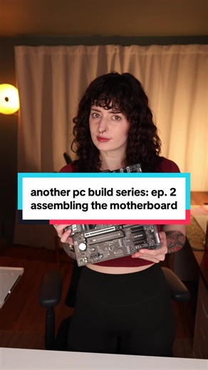 Another PC Build Series: Episode 2 | Let’s assemble the motherboard #pcbuild #Tech #techgirl #pcgaming #tiktoklearningcampaign @AMD @ASUS North America @TEAMGROUP @Samsung