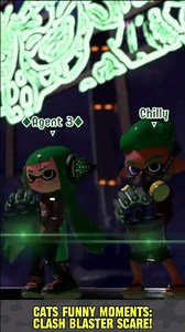 Cats Funny Moments: Clash Blaster Scare #splatoon2