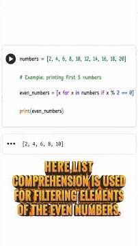 Master List Comprehension in Python | Filter Lists Easily in 3 Minutes