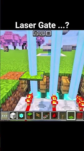 Minecraft Laser Gate 🔫✨ | Futuristic Security Build! #shorts #minecraft #gaming #viral #viralshort