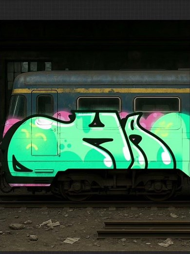 Graffiti timelapse - Procreate subway art (Hasso)
