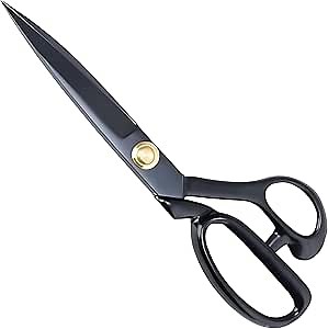 Professional Fabric Scissors 8'' - Heavy Duty Sewing Shears with High Carbon Steel Blades for Precise Cutting, Tailoring,Crafts, Industrial Strength Use, Sharp Precision Dressmaking Tools