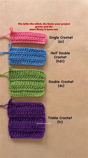 Which crochet stitch to use for which project? #crochetforbeginners #crochetstitch #easycrochet #fyp