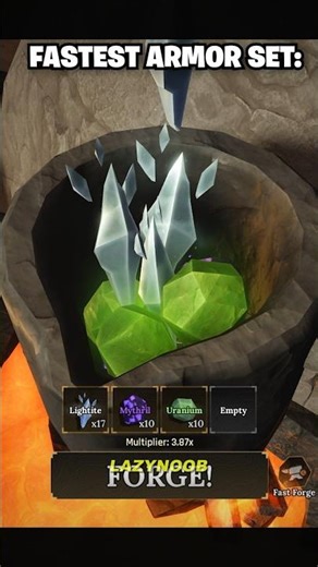 I MADE THE FASTEST ARMOUR SET!! #THEFORGEROBLOX