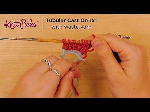 How-To: Tubular Cast On with Waste Yarn