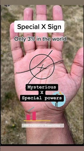 Palmistry - special X sign powers #palm #reading #reels #videos #rich #x #shorts #wealth