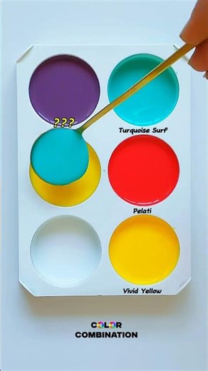 🩵❤️💛This Color Mix Feels Like Summer 🌊✨ Turquoise × Yellow.#trending #relaxing #trend #colors #asmr