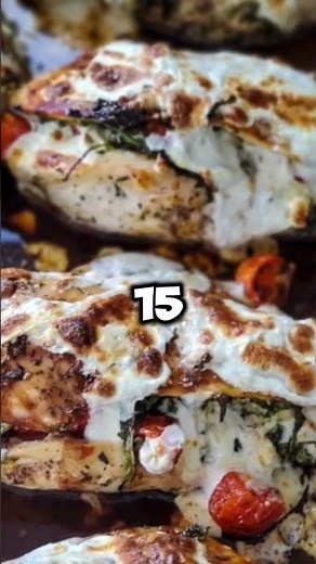 **“Caprese Stuffed Chicken — Fancy Dinner in 20 Min!”**