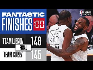 Final 2:14 Wild ALL-STAR Ending Team LeBron VS Team Curry 2018 🔥🔥