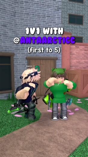 1v1 with ‪@Antaarcticc‬ 🔪🔫 #roblox #mm2