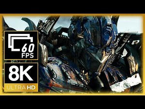 Transformers: Dark of the Moon (2011) | Optimus Prime vs Sentinel Prime (8K 60FPS) (Remastered)