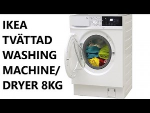 IKEA TVÄTTAD Integrated WASHING MACHINE/DRYER 8KG | PRODUCT SPECIFICATIONS
