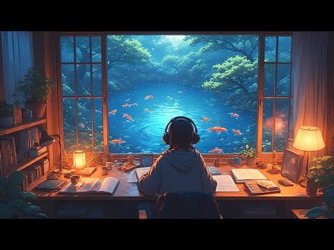 Moonwave Lofi - Cozy Indoor Koi Lofi | Chill Beats for Study, Relax, Sleep & Relaxation
