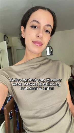 Believing that just bc you’re born into a Muslim culture, or because you pray 5x a day, you’re automatically going to Paradise — and that non-Muslims aren’t — is basically saying that God is unjust. Being Muslim isn’t a culture. Being Muslim simply means being a person of peace, of harmony, living by your conscience, universal values, and respecting all of creation. Allah gave a mission that’s clear and accessible to everyone, no matter who you are or where you come from. God is not unjust. So s