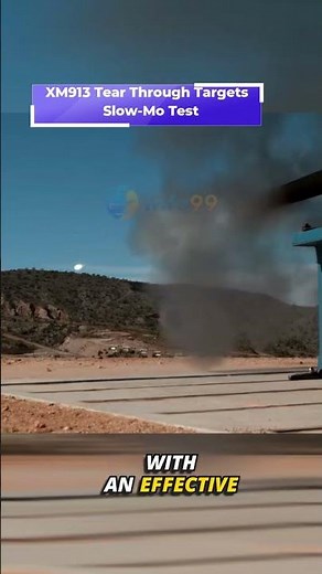 XM913 50mm Chain Gun Fire in Slow Motion