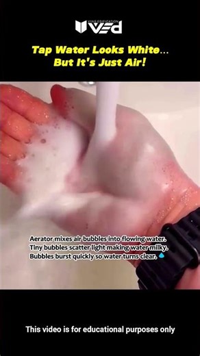 Why Tap Water Looks White… Then Turns Clear! 💧 #shorts #viral
