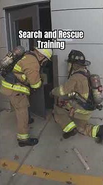 Firefighter Training: Search and Rescue Drill for Victim Location and Removal