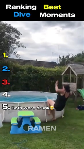 Ranking best dive moments 😂 #ranking #funny #diving