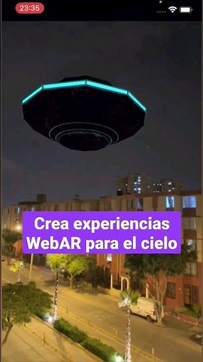 Realidad aumentada en el cielo con 8TH Wall. ¡Llegaron los extraterrestres! #AR #realidadaumentada
