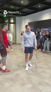 Roger meets Novak 🙂 | Federer Family Videos