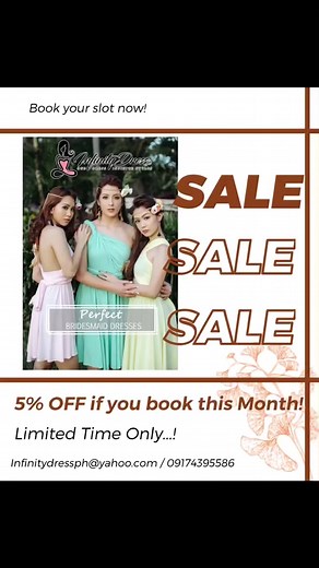 1.7K views | 5%off if you book early! | Infinity Convertible Dress PH | Facebook