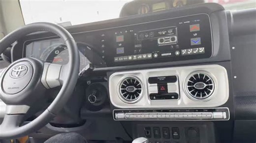 Emperorspeed Huang on Instagram: "丰田FJ双联屏升级奔驰大G同款 Toyota FJ Dual Screen Digital Cluster + Android Navigation Dual Screen Interconnection"