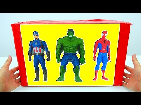 Superhero Avengers DC Collection Unboxing Review | ASMR Collecting Superhero Spider-Man Toys