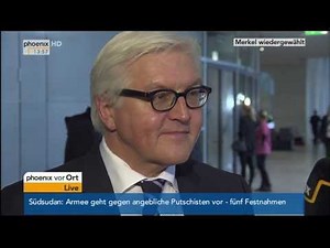 Wahl der Bundeskanzlerin: Frank-Walter Steinmeier (SPD) im Interview am 17.12.2013