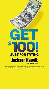 109K views | Jack knows expert tax prep. He also knows great ways to make $100, like when you switch to Jackson Hewitt. | Jackson Hewitt Tax Service | Facebook