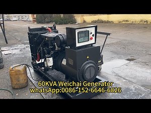 WEICHAI 60kVA Diesel Generator Load Test Open Type Generator Reliable Cost-Effective Power Solution