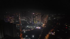 Premium stock video - Diwali drone shot kashimira miraroad thane fireworks jp infra