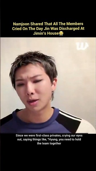 BTS Cried On The Day Jin Was Discharged