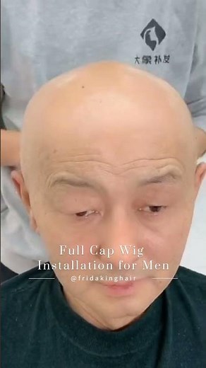 Every step to install a human hair full cap🔥game-changer for baldness, No slipping, no discomfort