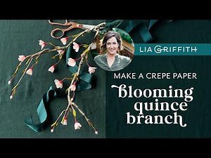 How to Make a DIY Crepe Paper Quince Flower