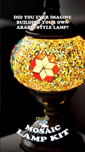 Build Your Own Turkish Mosaic Lamp | DIY Kit – Light Up Your Space with Color & Culture!