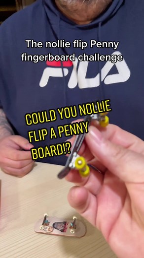 Nollie Flip Penny Fingerboard Challenge