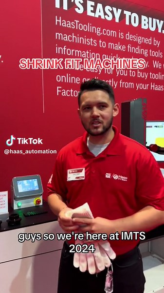Warning: these machines get hot 🥵 #IMTS #haas #haasautomation #haascnc #machine #new