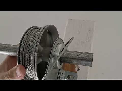 Man Tips - Garage Door Cable Loose/Off Pulley - 10 minute fix