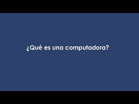 ¿Qué es una computadora?