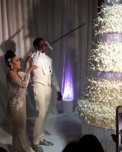 Gucci Mane cutting his wedding cake with a sword 😂 | HYPEBEAST