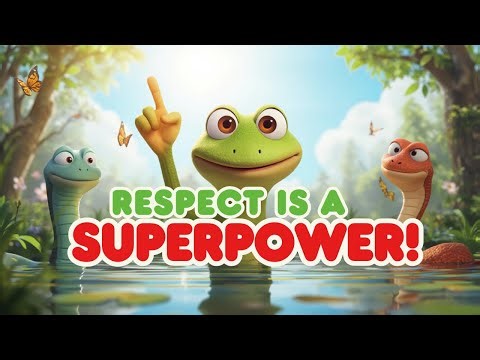 Respect Is a Superpower 🐸 | Frog & Water Snake Story | Kids Moral Story